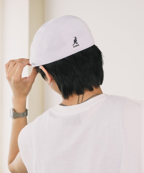 KANGOL（カンゴール）の「KANGOL/カンゴール SEAMLESS TROPIC ハンチングキャップ（ハンチング/ベレー帽・メンズ・ホワイト/ベージュ/ネイビー/バーガンディー/ブラック/エメラルドブルー・M/XL/L）」の16枚目の写真
