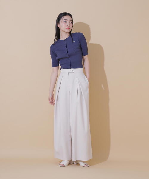 JILL by JILL STUART（ジルバイジルスチュアート）の「◇ミニケーブルリブカーデ（カーディガン/ボレロ・レディース・ホワイト系その他2/ホワイト/レッド/ネイビー・FREE）」の19枚目の写真