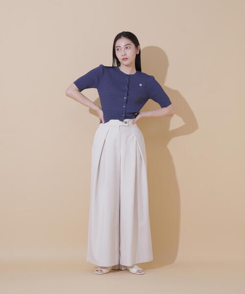 JILL by JILL STUART（ジルバイジルスチュアート）の「◇ミニケーブルリブカーデ（カーディガン/ボレロ・レディース・ホワイト系その他2/ホワイト/レッド/ネイビー・FREE）」の21枚目の写真