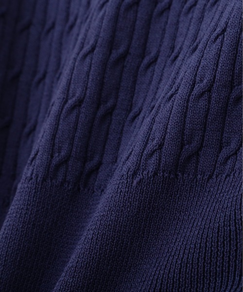 JILL by JILL STUART（ジルバイジルスチュアート）の「◇ミニケーブルリブカーデ（カーディガン/ボレロ・レディース・ホワイト系その他2/ホワイト/レッド/ネイビー・FREE）」の10枚目の写真