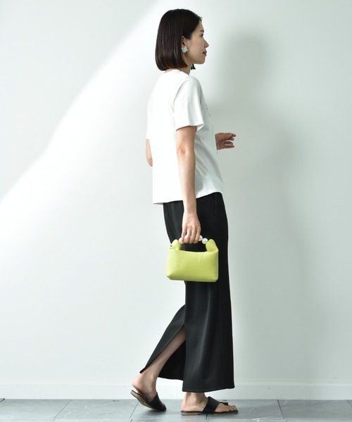 INTERPLANET（インタープラネット）の「ＮＥＷリブカットナロースカート（スカート・レディース・チャコールグレー/ブラック/アイボリー・FREE）」の10枚目の写真