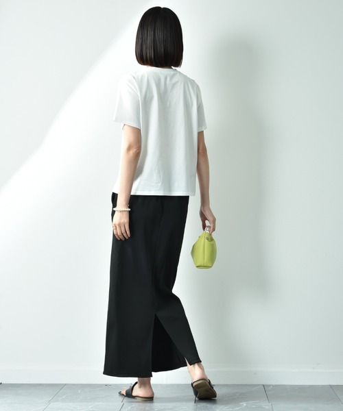 INTERPLANET（インタープラネット）の「ＮＥＷリブカットナロースカート（スカート・レディース・チャコールグレー/ブラック/アイボリー・FREE）」の11枚目の写真