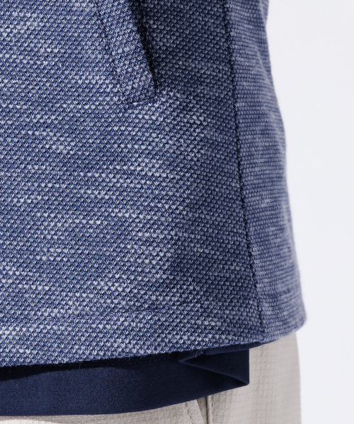 ABAHOUSE GRAY(アバハウスグレイ)の「【バーズアイ】ショールジャケット / サマージャケット(テーラードジャケット・メンズ・ライトグレー/ネイビー/ブルー/ライトベージュ・46/48/50)」の12枚目の写真