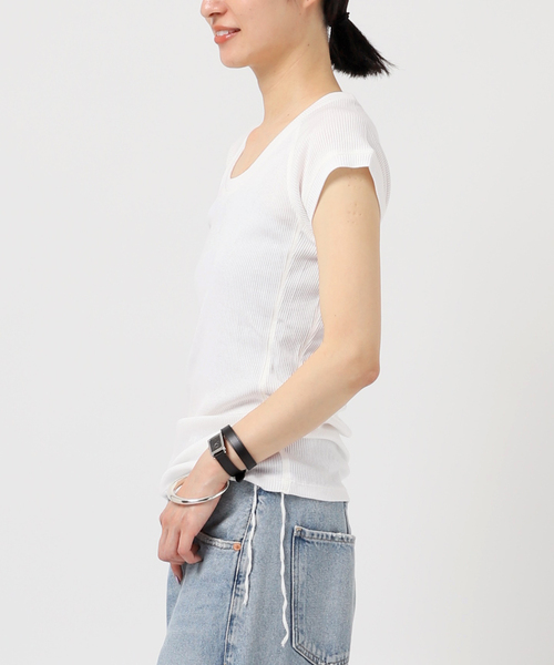 LOW CLASSIC/ロウ・クラシック】U-NECK side string T-SHIRT（T