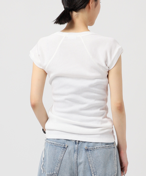 LOW CLASSIC/ロウ・クラシック】U-NECK side string T-SHIRT（T