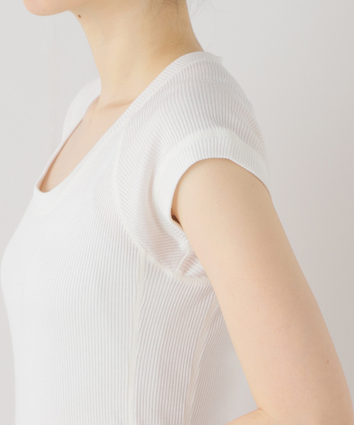 LOW CLASSIC/ロウ・クラシック】U-NECK side string T-SHIRT（T