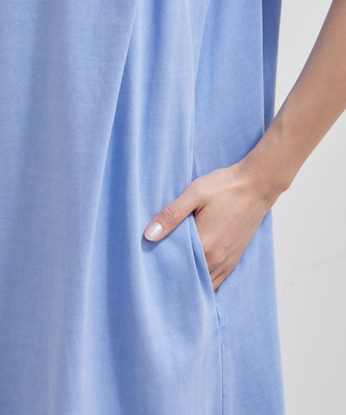 VIS（ビス）の「【洗える】ピグメント加工タックフレアワンピース（ワンピース・レディース・オレンジ系その他/ブラウン系その他/ブルー系その他4・FREE）」の22枚目の写真