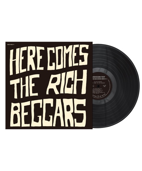 MEDICOM TOY（メディコムトイ）の「THE RICH BEGGARS“HERE COMES THE RICH BEGGARS"LP 黒盤/紫盤(購入特典ポストカード3枚組)（レコード・メンズ・ブラック/パープル・FREE）」の2枚目の写真