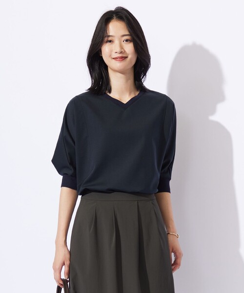 【セール】TCポンチ ニットコンビ ドルマン カットソー(Tシャツ/カットソー)|J.PRESS(ジェイプレス)