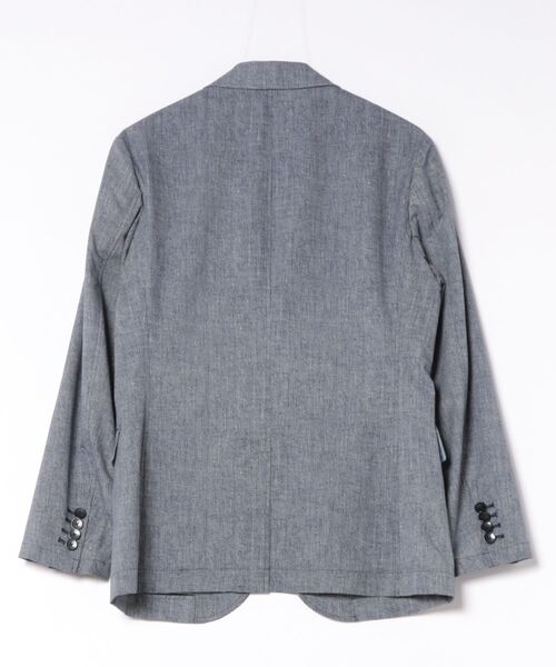 CROWDED CLOSET(クラウデッドクローゼット)の「<COOL DOTS>ツイルプリントテーラードジャケット(セットアップ対応)(テーラードジャケット・メンズ・ライトグレー・01)」の12枚目の写真
