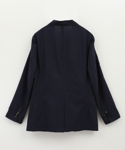 CROWDED CLOSET(クラウデッドクローゼット)の「<COOL DOTS>ツイルプリントテーラードジャケット(セットアップ対応)(テーラードジャケット・メンズ・ライトグレー・01)」の10枚目の写真