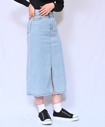 Alite cloth（アリーテクロス）の「フロントスリットデニムロングスカート（デニムスカート）」
