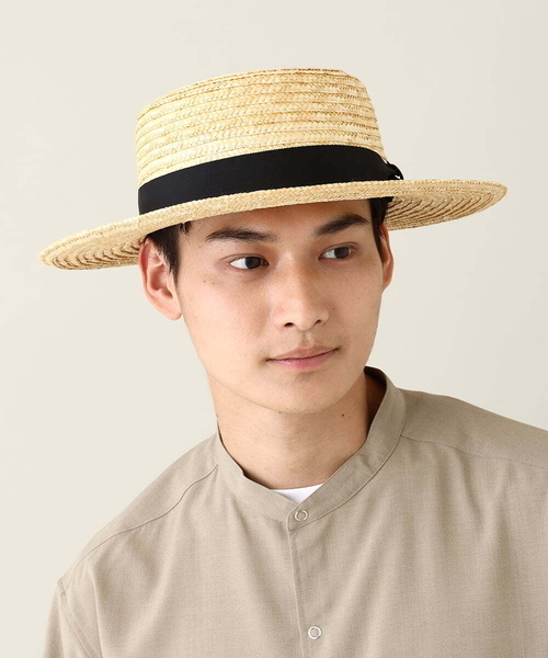 a.v.v（アーヴェヴェ）の「【ユニセックス】ストローカンカン帽（ハット・メンズ・ベージュ・46）」の10枚目の写真