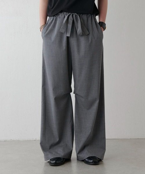ストライプイージーワイドパンツ（その他パンツ）｜Lui's（ルイス）の