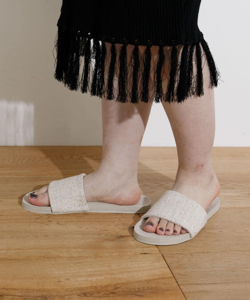 Indosole（インドソール）の「indosole　Pable SLIDE 2（サンダル・レディース・インディゴブルー/ブラック/オフホワイト・4/6/8）」の5枚目の写真