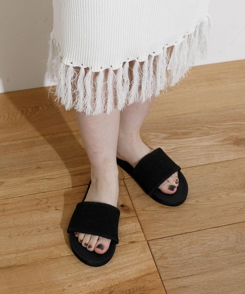 Indosole（インドソール）の「indosole　Pable SLIDE 2（サンダル・レディース・インディゴブルー/ブラック/オフホワイト・4/6/8）」の6枚目の写真