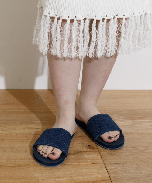 Indosole（インドソール）の「indosole　Pable SLIDE 2（サンダル・レディース・インディゴブルー/ブラック/オフホワイト・4/6/8）」の8枚目の写真