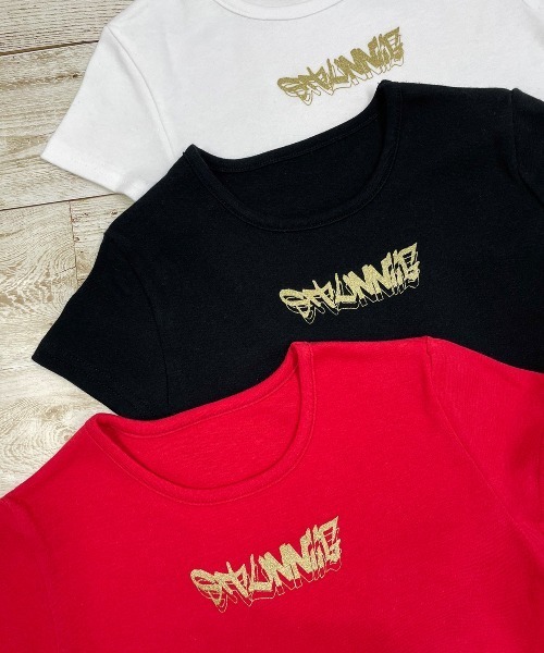 RandS ラメロゴガーターT（Tシャツ/カットソー）｜RandS（ランズ
