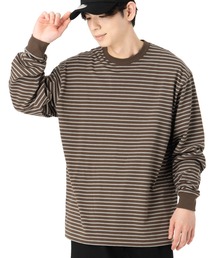 ニューエラ 長袖Tシャツ オーバーサイズ ボーダー