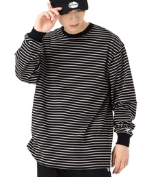 ニューエラ 長袖Tシャツ オーバーサイズ ボーダー