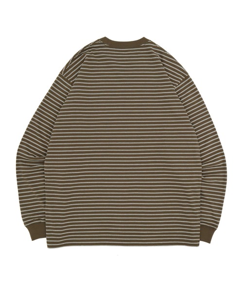 ニューエラ 長袖Tシャツ オーバーサイズ ボーダー(Tシャツ/カットソー)|NEW ERA(ニューエラ) ニューエラ 長袖Tシャツ オーバーサイズ ボーダー(Tシャツ/カットソー)|NEW ERA(ニューエラ)