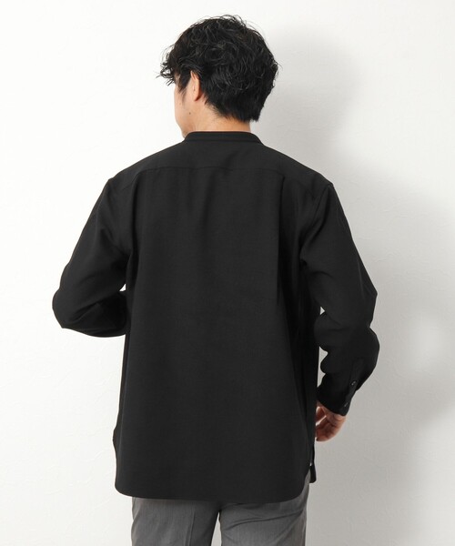 NOLLEY’S(ノーリーズ)の「《吸水速乾》2wayストレッチ バンドカラーシャツ(シャツ/ブラウス・メンズ・ネイビー/ブラック/チャコールグレー・L/M/S)」の18枚目の写真