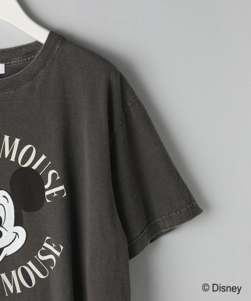 GOOD ROCK SPEED（グッドロックスピード）の「【別注】GOOD ROCK SPEED_MICKEY MOUSE プリントTEE（Tシャツ/カットソー・レディース・チャコールグレー/オフホワイト・FREE）」の8枚目の写真