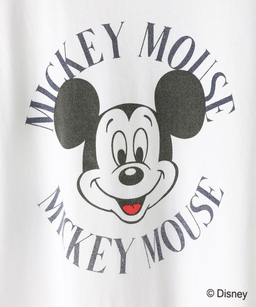 GOOD ROCK SPEED（グッドロックスピード）の「【別注】GOOD ROCK SPEED_MICKEY MOUSE プリントTEE（Tシャツ/カットソー・レディース・チャコールグレー/オフホワイト・FREE）」の11枚目の写真