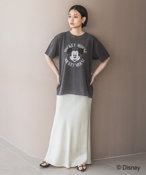 GOOD ROCK SPEED（グッドロックスピード）の「【別注】GOOD ROCK SPEED_MICKEY MOUSE プリントTEE（Tシャツ/カットソー・レディース・チャコールグレー/オフホワイト・FREE）」の12枚目の写真
