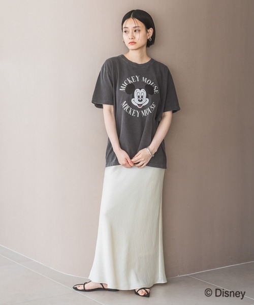 GOOD ROCK SPEED（グッドロックスピード）の「【別注】GOOD ROCK SPEED_MICKEY MOUSE プリントTEE（Tシャツ/カットソー・レディース・チャコールグレー/オフホワイト・FREE）」の14枚目の写真