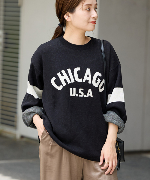 【セール】CHICAGOロゴニット（ニット/セーター）｜JOURNAL STANDARD（ジャーナルスタンダード）