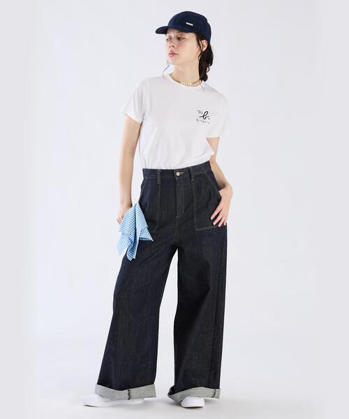 To b. by agnes b.（トゥービーバイアニエスベー）の「TO B. ロゴTシャツ（Tシャツ/カットソー・レディース・ホワイト・40/38）」の4枚目の写真