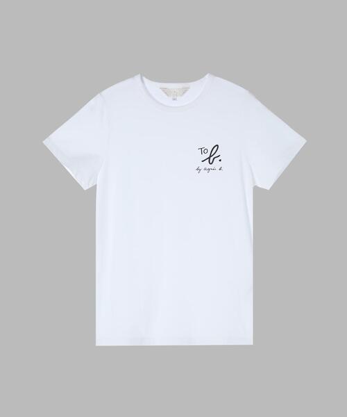 To b. by agnes b.（トゥービーバイアニエスベー）の「TO B. ロゴTシャツ（Tシャツ/カットソー・レディース・ホワイト・40/38）」の7枚目の写真