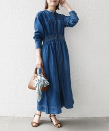 セール】限定展開 Lee/リー 別注 FLARE MAXI ONEPIECE/フレア マキシ