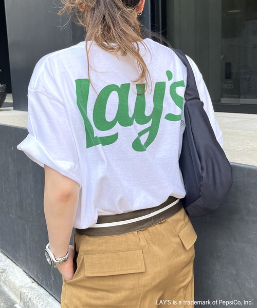 GOOD ROCK SPEED（グッドロックスピード）の「【GOOD ROCK SPEED / グッドロックスピード】Lays T-sh(GREEN)（Tシャツ/カットソー・レディース・ホワイト・FREE）」の19枚目の写真
