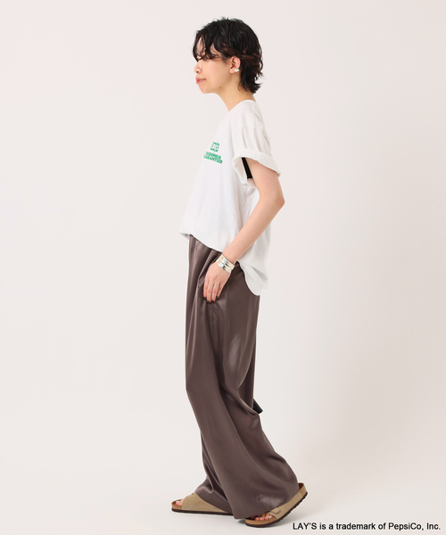 GOOD ROCK SPEED（グッドロックスピード）の「【GOOD ROCK SPEED / グッドロックスピード】Lays T-sh(GREEN)（Tシャツ/カットソー・レディース・ホワイト・FREE）」の14枚目の写真