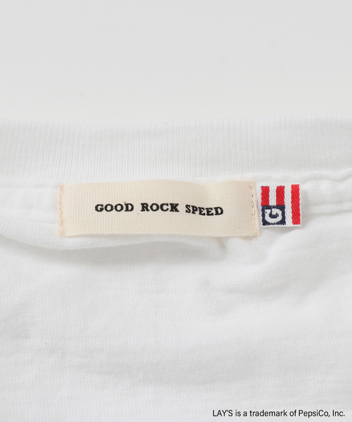 GOOD ROCK SPEED（グッドロックスピード）の「【GOOD ROCK SPEED / グッドロックスピード】Lays T-sh(GREEN)（Tシャツ/カットソー・レディース・ホワイト・FREE）」の3枚目の写真