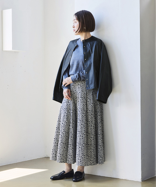 IENA シープクルーネックブルゾン　2024AW IENA（イエナ）の「シープクルーネックブルゾン（ライダース