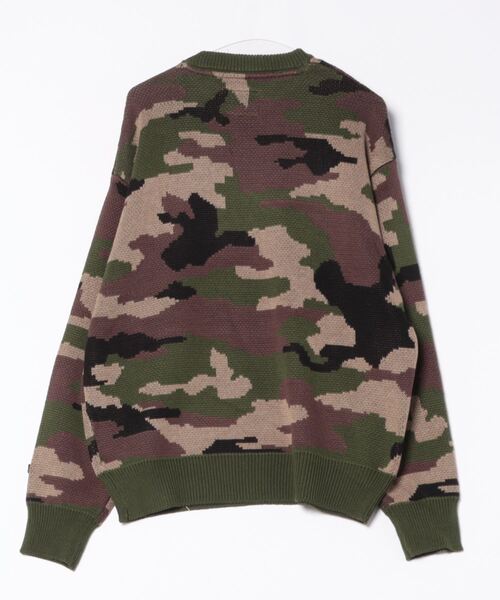 ＪＵＧＬＡＮＳ（ユグランス）の「FUBU Camo Knit/長袖/クルーネック/コットンニット/フブ（ニット/セーター・メンズ・グレー/カーキ・L/XL/M）」の3枚目の写真
