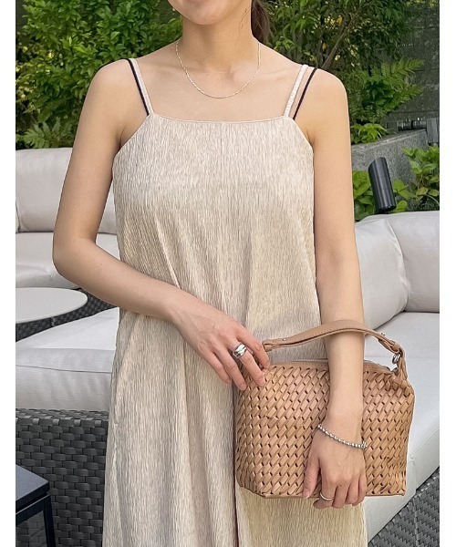 Re:EDIT（リエディ）の「2WAYフェイクレザーメッシュワンハンドルバッグ（ハンドバッグ・レディース・ベージュ/ブラック/アイボリー・FREE）」の21枚目の写真