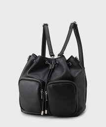 OPAQUE.CLIP | 【マルチWAY】フロントダブルポケット巾着ショルダーバッグ(ショルダーバッグ)