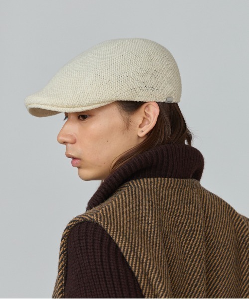 OVERRIDE（オーバーライド）の「OVERRIDE  WOOL KNIT HUNTING / オーバーライド（ハンチング/ベレー帽・メンズ・ブルー/ブラック/ホワイト/イエロー・60cm/62cm/58cm）」の9枚目の写真