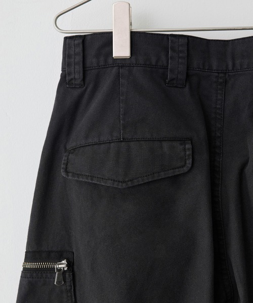 WYM LIDNM（ウィム バイ リドム）の「VINTAGE FADED DUCK CURVED CARGO（カーゴパンツ・メンズ・ブラック/アッシュブラウン/チャコール・S/M/L）」の8枚目の写真