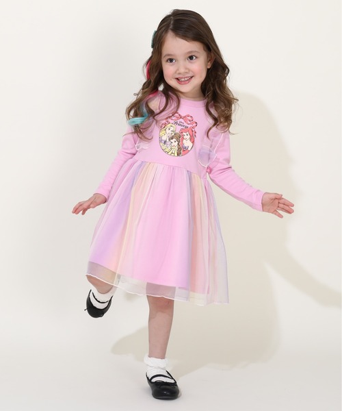 Disney(ディズニー)の「ディズニー プリンセス/ドッキングワンピース 9690K(ワンピース・キッズ・チェリーピンク/その他10・100cm/110cm/120cm/130cm)」の6枚目の写真