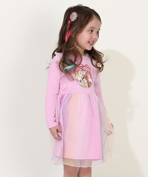 Disney(ディズニー)の「ディズニー プリンセス/ドッキングワンピース 9690K(ワンピース・キッズ・チェリーピンク/その他10・100cm/110cm/120cm/130cm)」の7枚目の写真