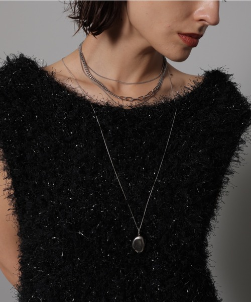 【現金特価】 CADUNE（カデュネ）の「リボンラメプルオーバー（ニット トップス