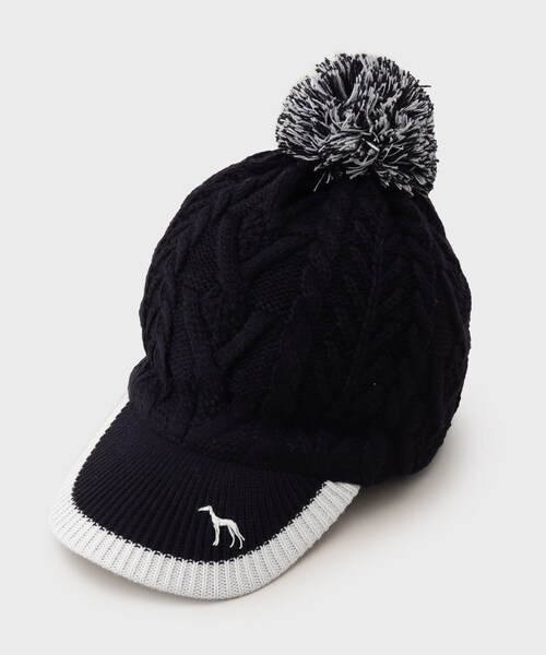 adabat（アダバット）の「耳当てつき ニットキャップ（ニットキャップ/ビーニー・レディース・ホワイト系/ネイビー/ワインレッド・00）」の5枚目の写真