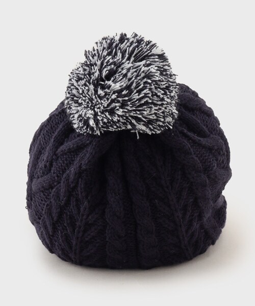 adabat（アダバット）の「耳当てつき ニットキャップ（ニットキャップ/ビーニー・レディース・ホワイト系/ネイビー/ワインレッド・00）」の6枚目の写真