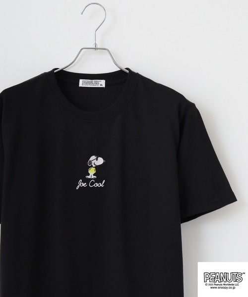 PEANUTS(ピーナッツ)の「PEANUTS カノコ 半袖Tシャツ(Tシャツ/カットソー・メンズ・ホワイト/ブラック/ブルーグレー/ブラック系/ライトカーキ/サックスブルー系・M/L/LL)」の3枚目の写真