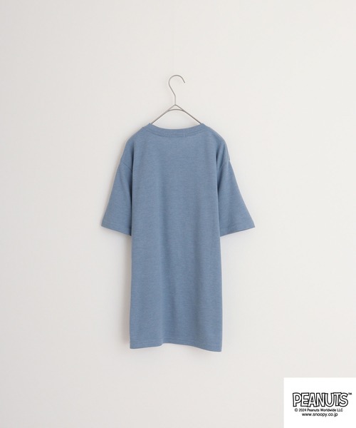 PEANUTS(ピーナッツ)の「PEANUTS カノコ 半袖Tシャツ(Tシャツ/カットソー・メンズ・ホワイト/ブラック/ブルーグレー/ブラック系/ライトカーキ/サックスブルー系・M/L/LL)」の10枚目の写真